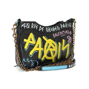 Balenciaga Chain Graffiti Bag Shoulder Bazaar